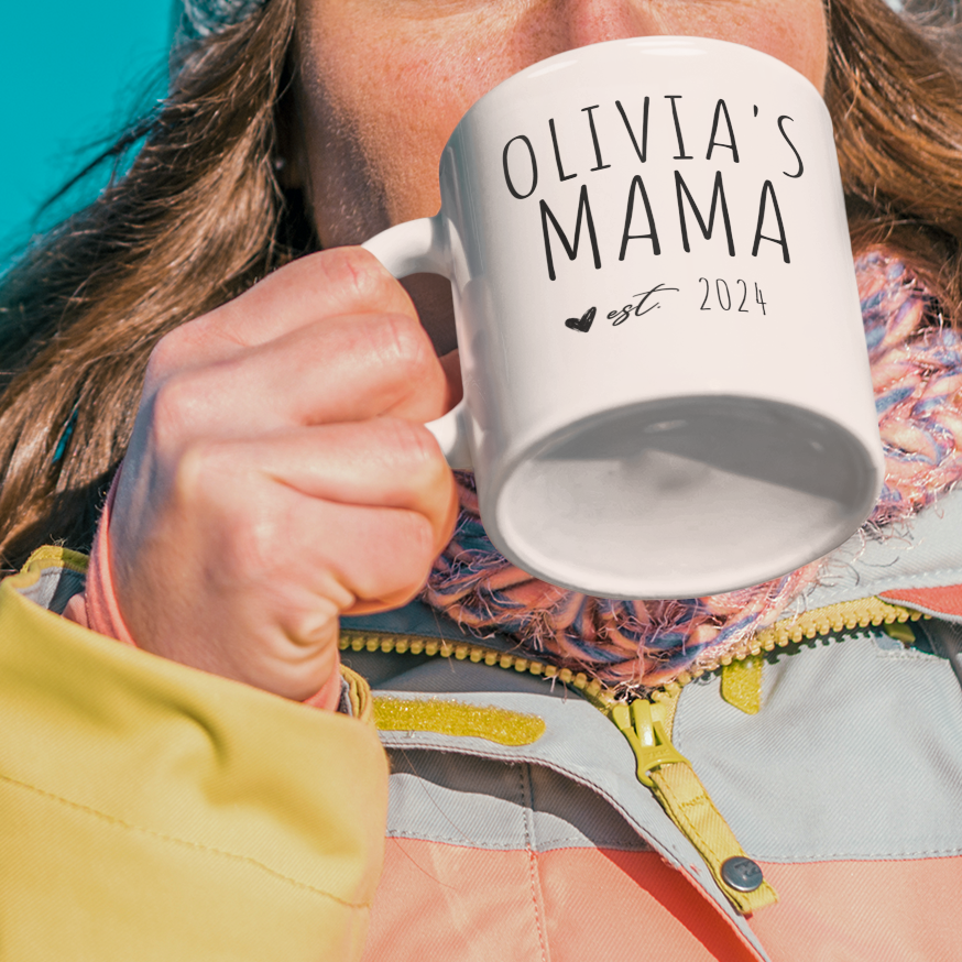 Mama Mug Est. Year | Perfect Gift for Mom | Mother's Day, Birthday, Christmas, New Mom