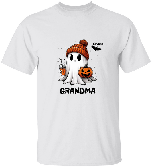 Personalized Cute Ghost Halloween Fall Shirt