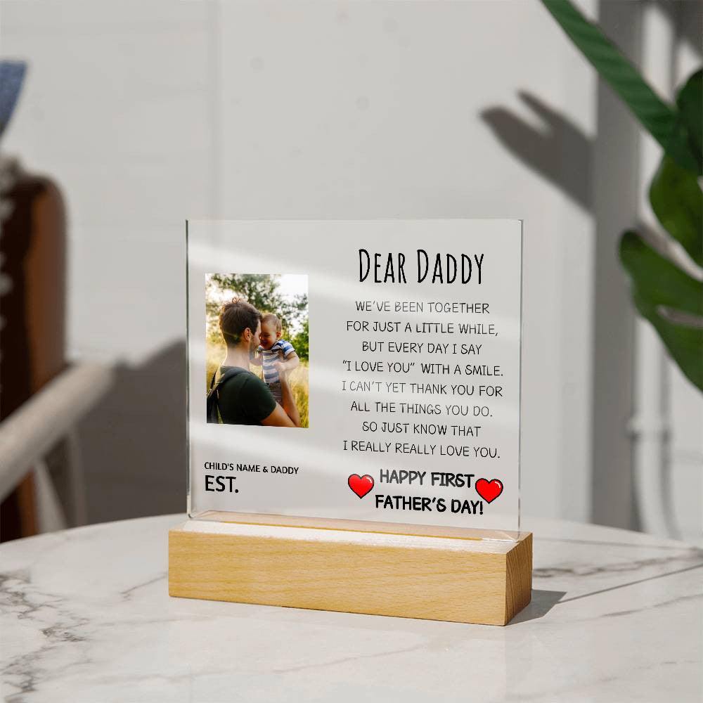 First Father’s Day Acrylic Plaque