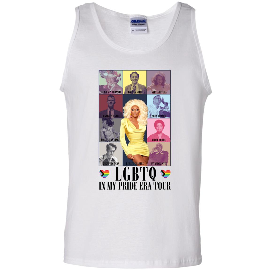 Historical Pride Eras Tour T-Shirt & Tank Top | White