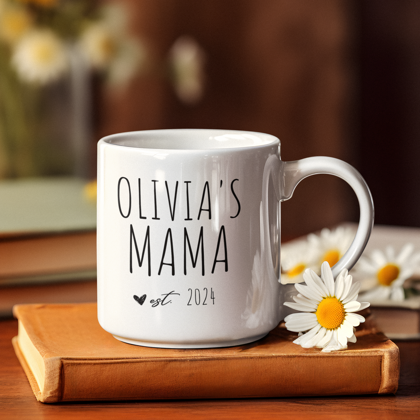 Mama Mug Est. Year | Perfect Gift for Mom | Mother's Day, Birthday, Christmas, New Mom