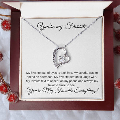 You're My Favorite Everything- Heart Pendant - Gifting Headquarters