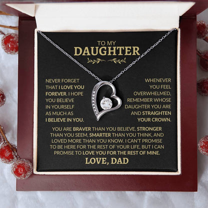 To My Daughter l Forever Love Necklace l Love, Dad