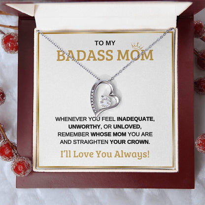 To My Bad*** Mom | Forever Love Necklace | White Background