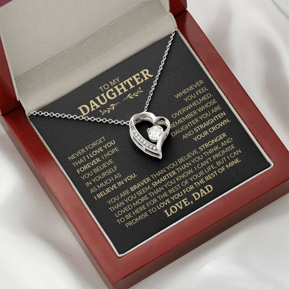 To My Daughter l Forever Love Necklace l Love, Dad