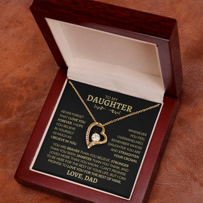 To My Daughter l Forever Love Necklace l Love, Dad