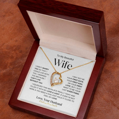 To My Beautiful Wife l Forever Love Necklace l Love, Your Husband