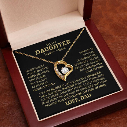 To My Daughter l Forever Love Necklace l Love, Dad