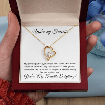 You're My Favorite Everything- Heart Pendant - Gifting Headquarters