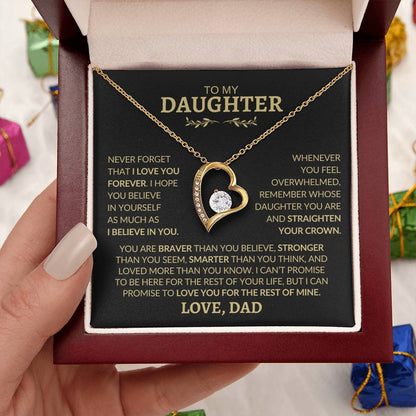 To My Daughter l Forever Love Necklace l Love, Dad