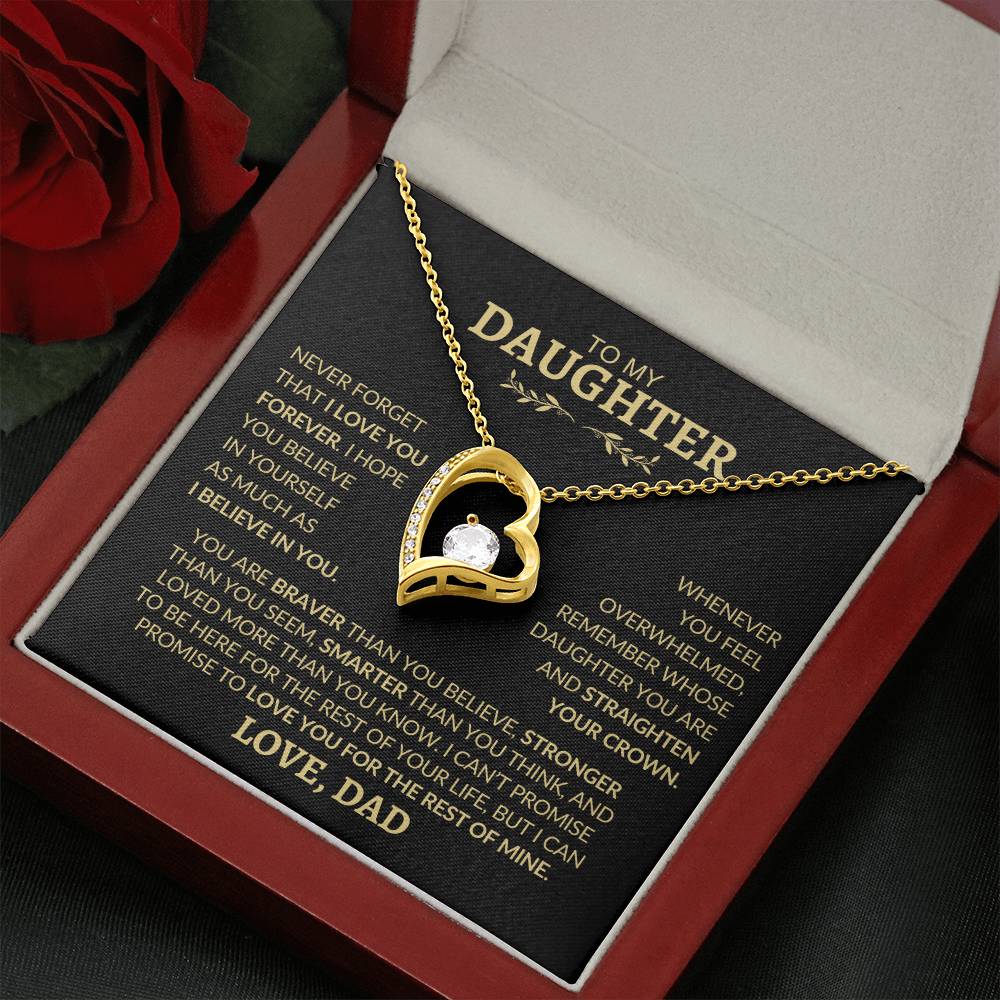 To My Daughter l Forever Love Necklace l Love, Dad