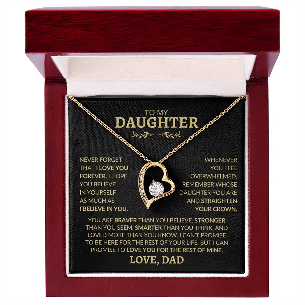 To My Daughter l Forever Love Necklace l Love, Dad