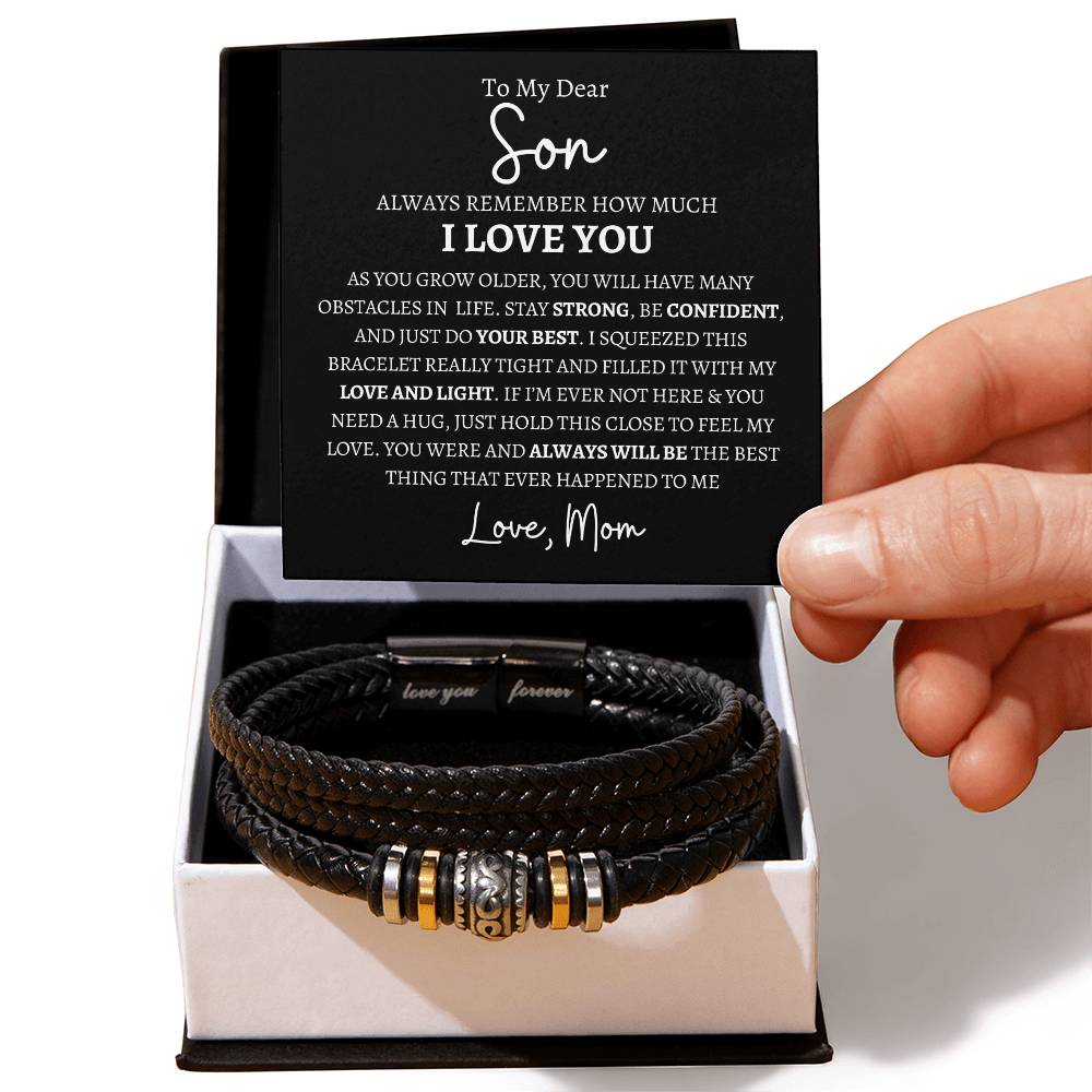 To My Dear Son | A Mother's Eternal Love | Love You Forever Bracelet - Gifting Headquarters