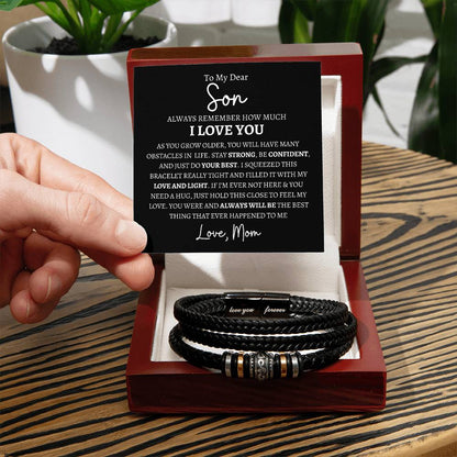 To My Dear Son | A Mother's Eternal Love | Love You Forever Bracelet - Gifting Headquarters