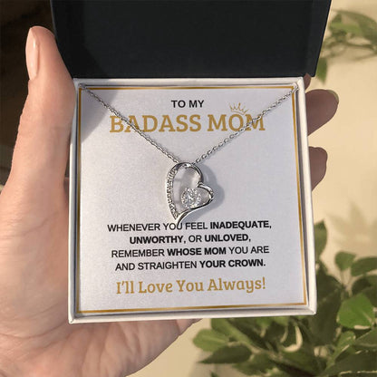 To My Bad*** Mom | Forever Love Necklace | White Background