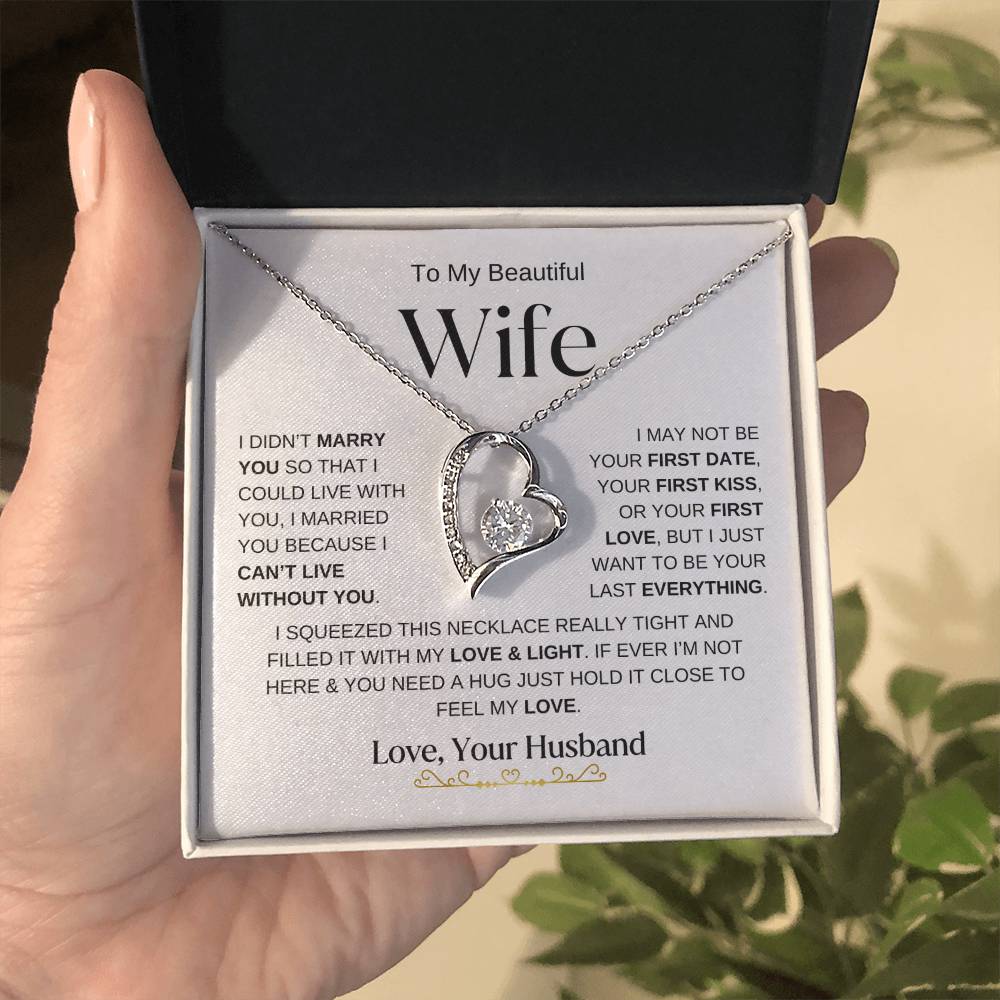 To My Beautiful Wife l Forever Love Necklace l Love, Your Husband