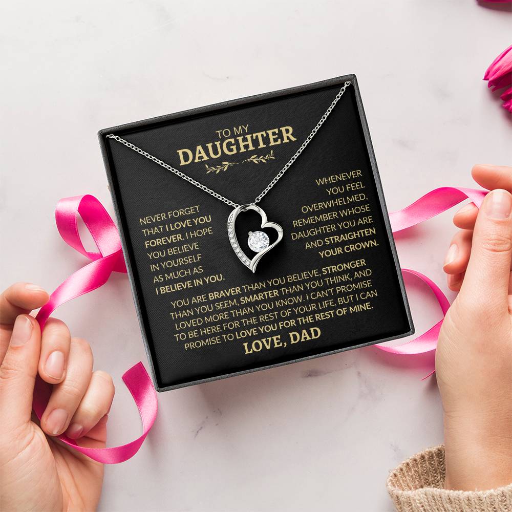 To My Daughter l Forever Love Necklace l Love, Dad