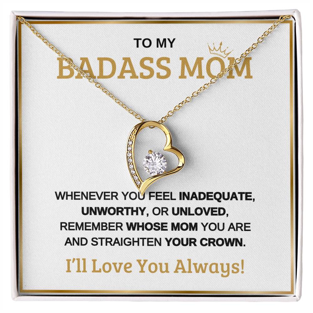 To My Bad*** Mom | Forever Love Necklace | White Background