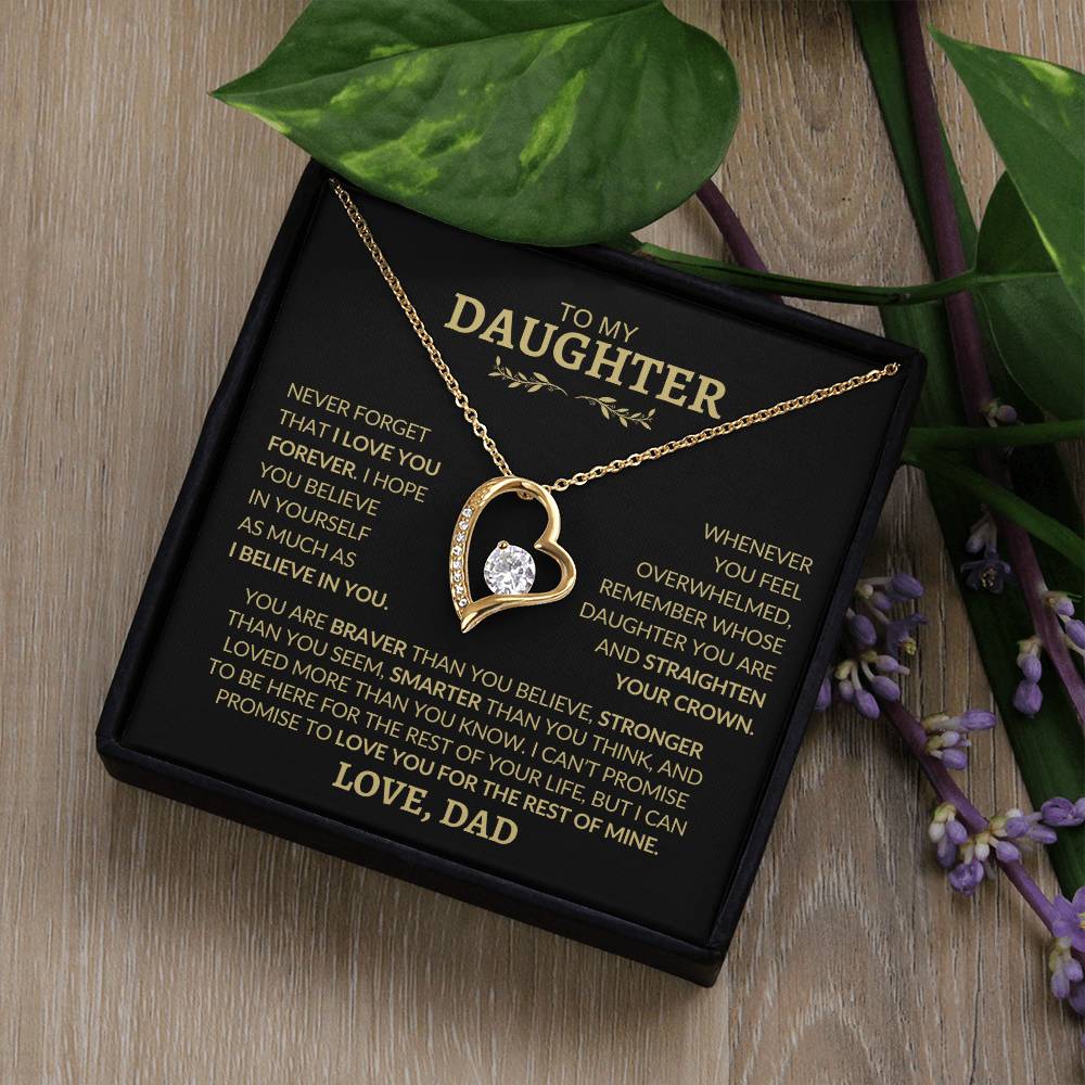 To My Daughter l Forever Love Necklace l Love, Dad