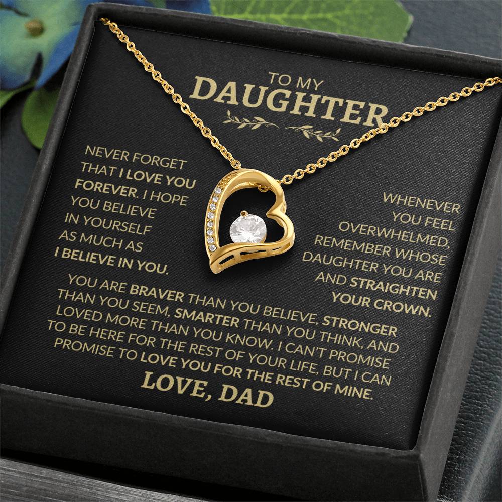 To My Daughter l Forever Love Necklace l Love, Dad